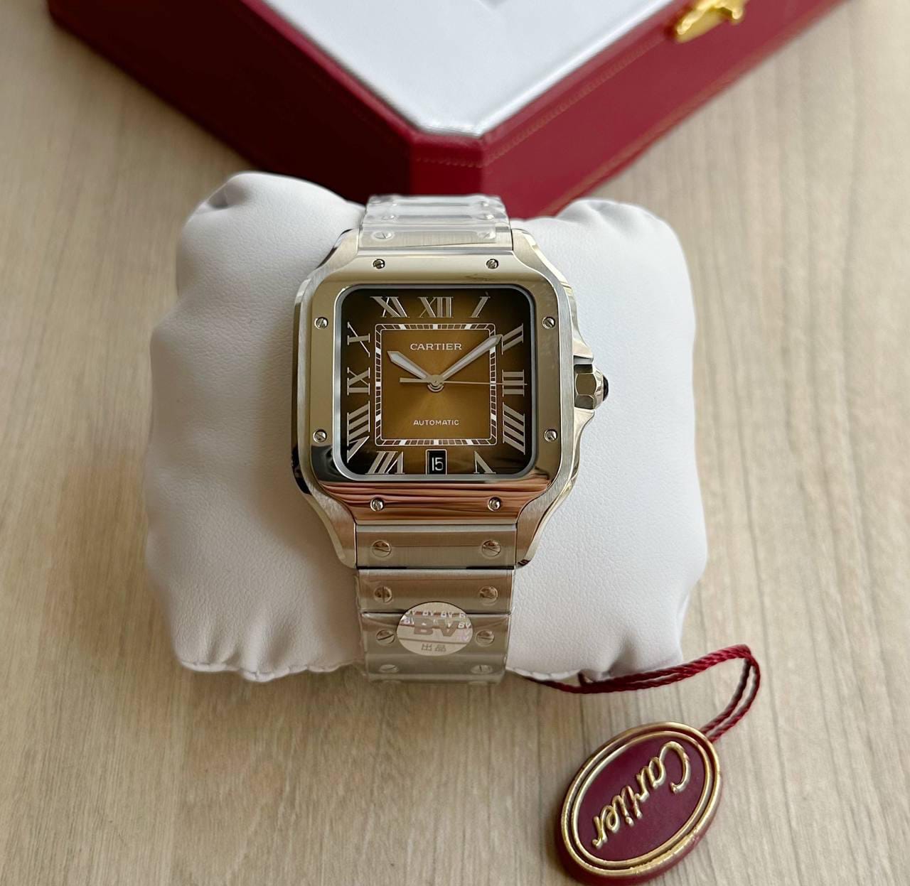 Cartier Santos – Dial Champagne